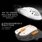 Cosmic Byte Umbra Tri Mode White Gaming Mouse, 1000Hz Polling, PixArt A3104 Sensor, Software Support - Image 6