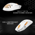 Cosmic Byte Umbra Tri Mode White Gaming Mouse, 1000Hz Polling, PixArt A3104 Sensor, Software Support - Image 5