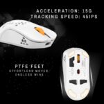 Cosmic Byte Umbra Tri Mode White Gaming Mouse, 1000Hz Polling, PixArt A3104 Sensor, Software Support - Image 3