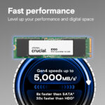 Crucial E100 480GB SSD M.2 PCIe 4.0 x 4 (CT480E100SSD8) - Image 5