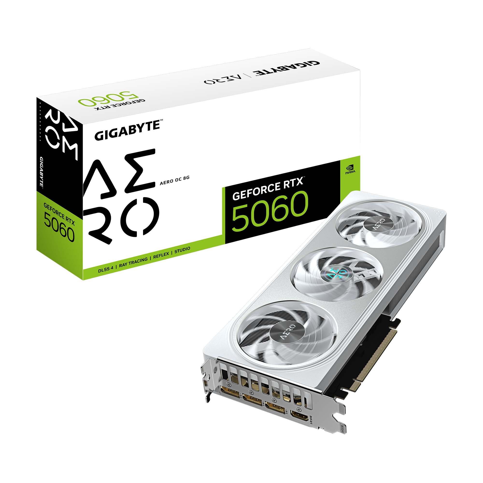 GeForce RTX 5060 AERO OC 8G_01 Gigabyte RTX 5060 Aero OC 8GB GDDR7 Graphics Card - Image 1