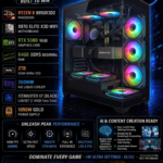 AR Dominator X Pre Build PC | Ryzen 9 9950X3D2 | RTX 5080 16GB | X870 Elite X3D WIFI | 64GB DDR5 6000MHz | 2TB Gen4 NVMe | 360MM AIO Liquid Cooler | 1050W Gold PSU