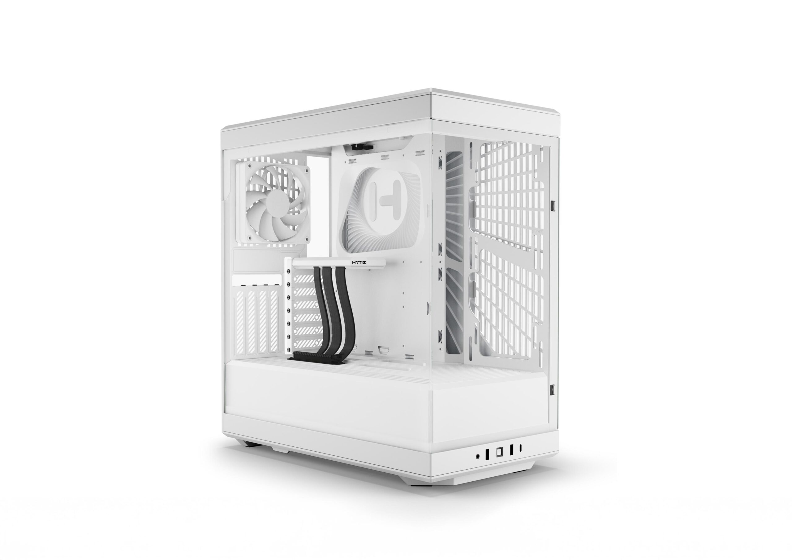 HYTE Y40 ATX Snow White Mid Tower Cabinet (1) HYTE Y40 ATX Snow White Mid Tower Cabinet