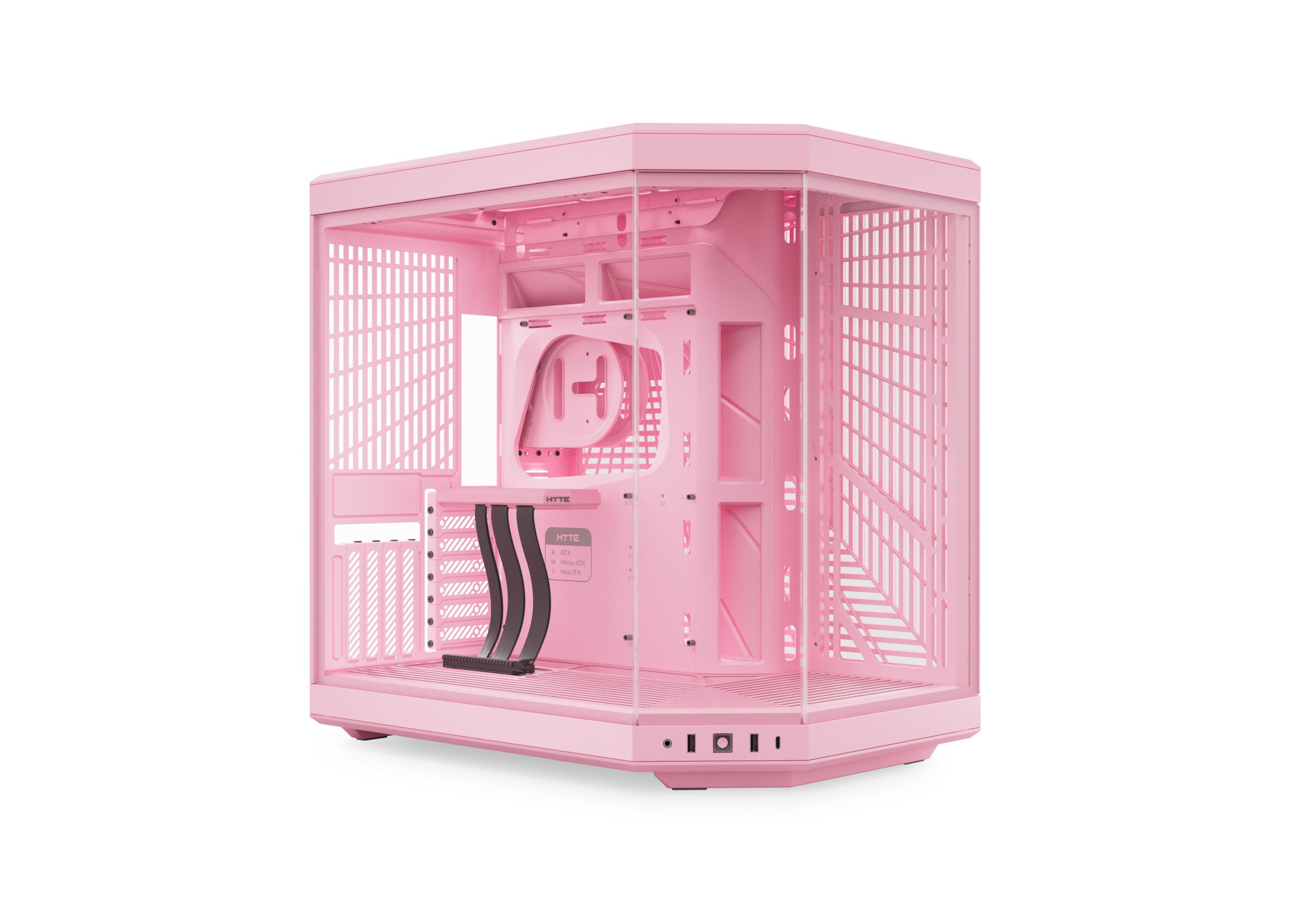 HYTE Y70 ATX Strawberry Milk Mid Tower (1) HYTE Y70 ATX Strawberry Milk Mid Tower