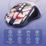 Redragon M612AK PRO RGB Gaming Mouse, 8000 DPI Wired/Wireless Optical Mouse with 9 Programmable Buttons & 7 Backlit Modes, BT & 2.4G Wireless, Software Supports DIY Keybinds Rapid Fire Button - Image 9