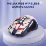 Redragon M612AK PRO RGB Gaming Mouse, 8000 DPI Wired/Wireless Optical Mouse with 9 Programmable Buttons & 7 Backlit Modes, BT & 2.4G Wireless, Software Supports DIY Keybinds Rapid Fire Button - Image 4