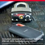 Sandisk Extreme 8TB Portable External SSD, 1050MB/s R, 1000MB/s W, 3m Drop Protection, IP65 Water/dust Resistant, PC,MAC & TypeC Smartphone Compatible, 5Y Warranty, Black Color - Image 2