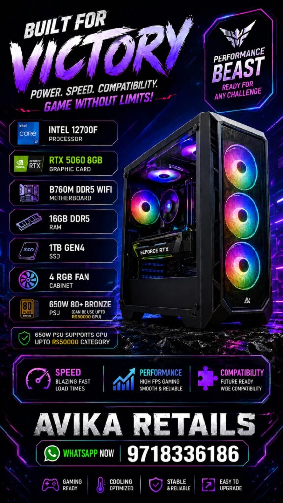 AR AviVolt Pre Build Gaming PC