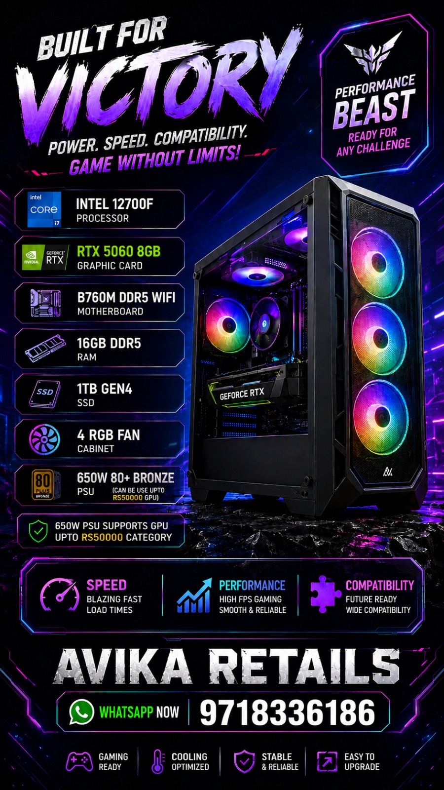AR AviVolt Pre Build Gaming PC AR AviVolt Pre Build Gaming PC