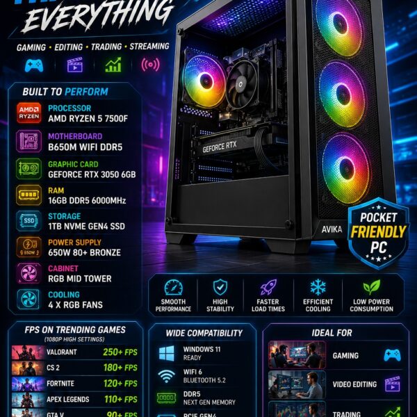 AR Overdrive 7500F Pre Build PC