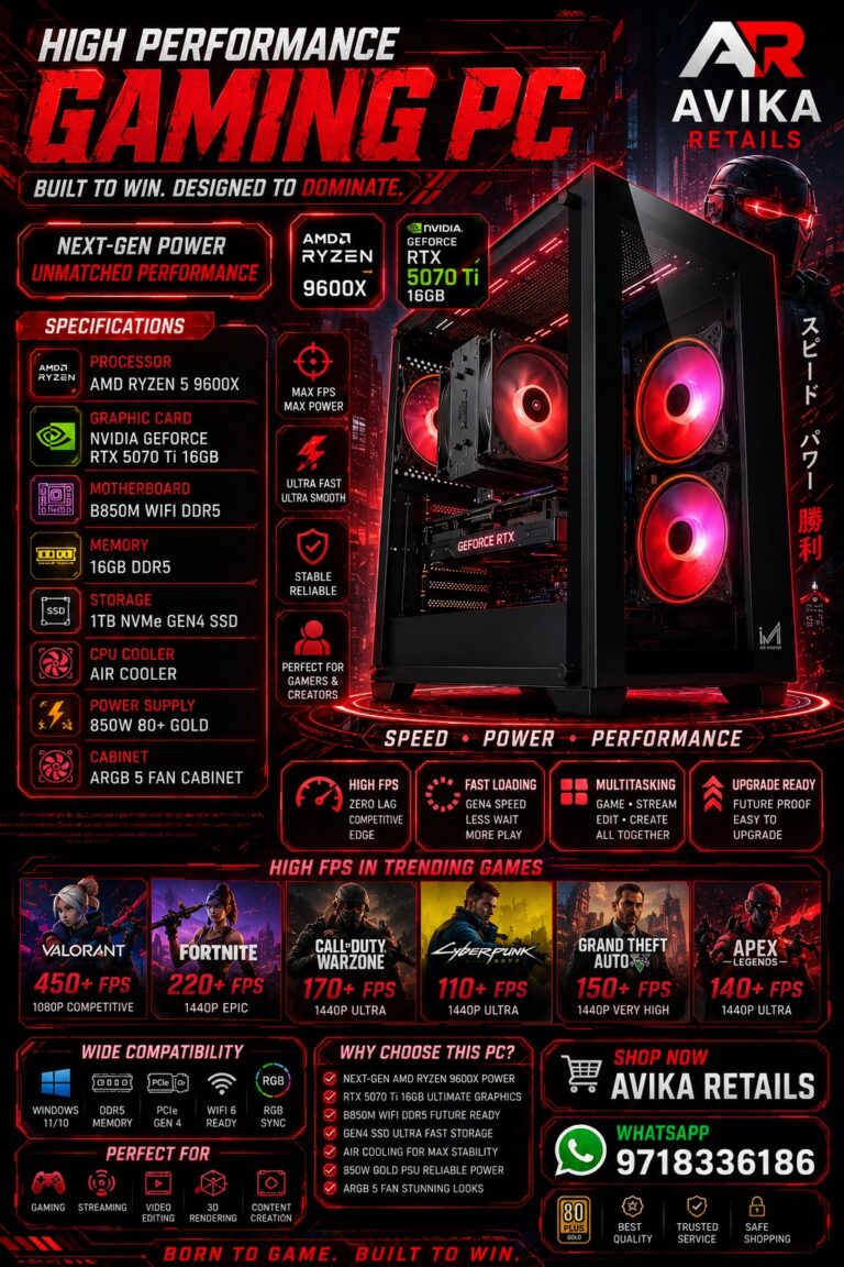 AR Redline Beast Pre Build Gaming PC