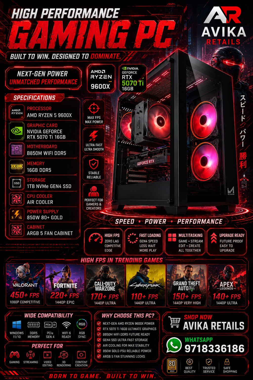 AR Redline Beast Pre Build Gaming PC AR Redline Beast Pre Build Gaming PC