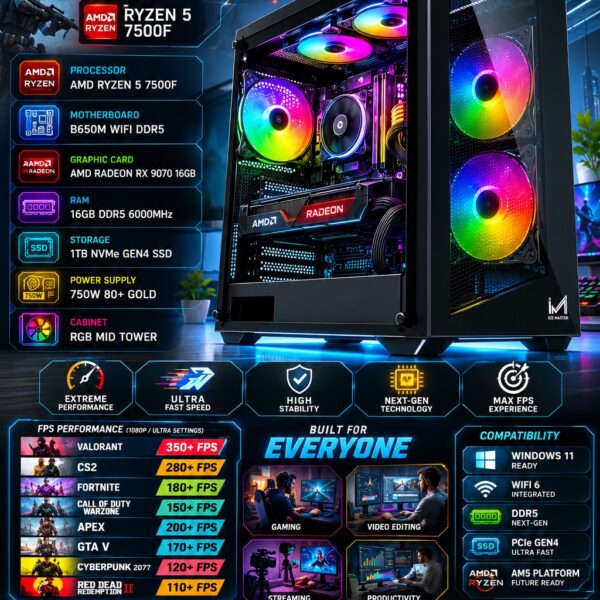 AR Striker 7500F Pre Build PC
