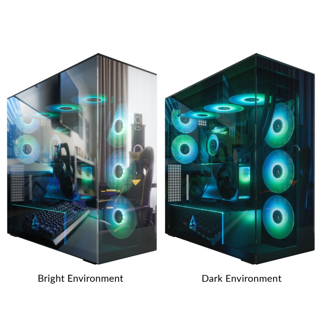 ARCTIC Xtender VG Mirror Black Desktop Case
