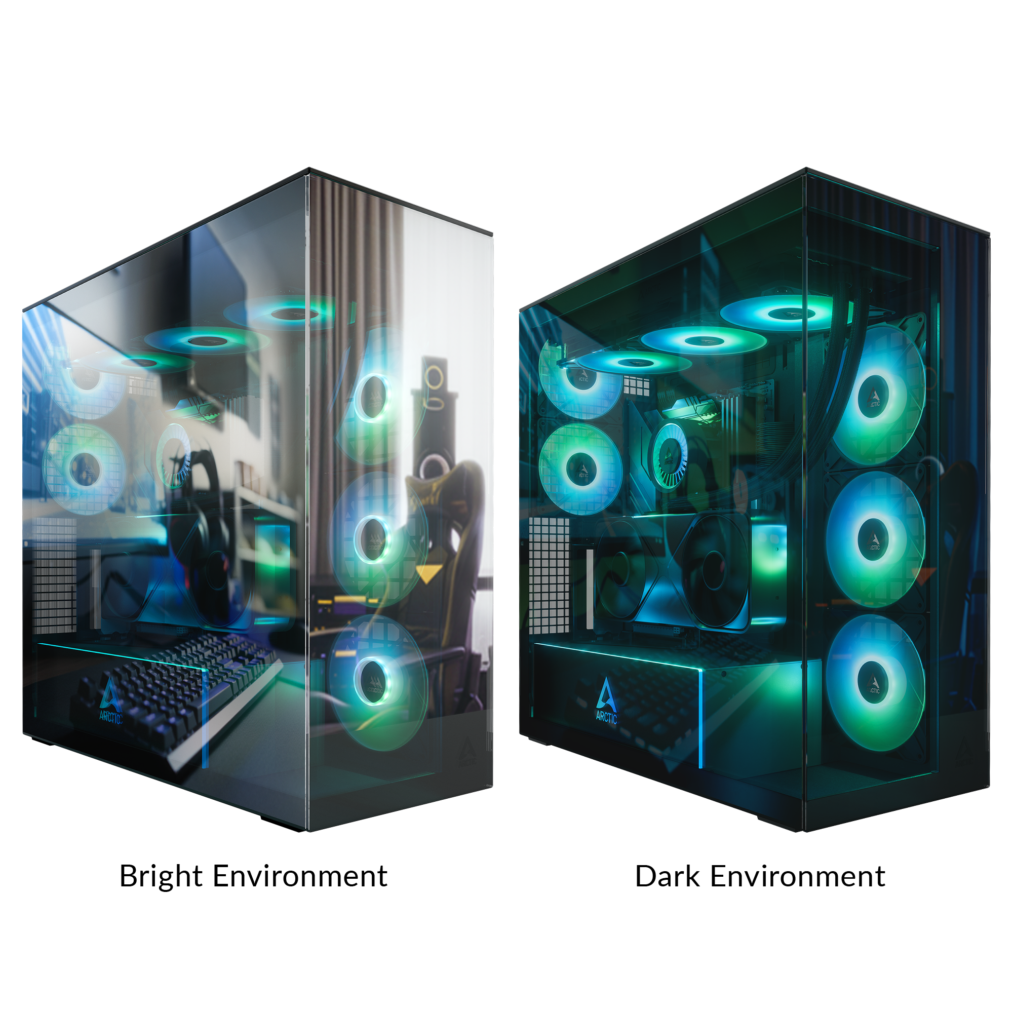 ARCTIC Xtender VG Mirror Black Desktop Case (1) ARCTIC Xtender VG Mirror Black Desktop Case