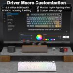 AULA F75 75% Wireless Trio Mode Mechanical Gaming Keyboard With Knob | White Contour, Star-Vector (Seiya) Switch (F75WCS) - Image 2