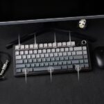 AULA F75 Max Side-Engraved Keycaps Wireless 3 in 1 Mechanical Gaming Keyboard with Screen & Knob | Gradient Gray, Reaper Switch (F75MaxGrR) - Image 4