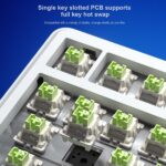 AULA F75 Max Wireless 3 in 1 Mechanical Gaming Keyboard with Screen & Knob | Ice Blue, Reaper Switch (F75MaxIUR) - Image 8