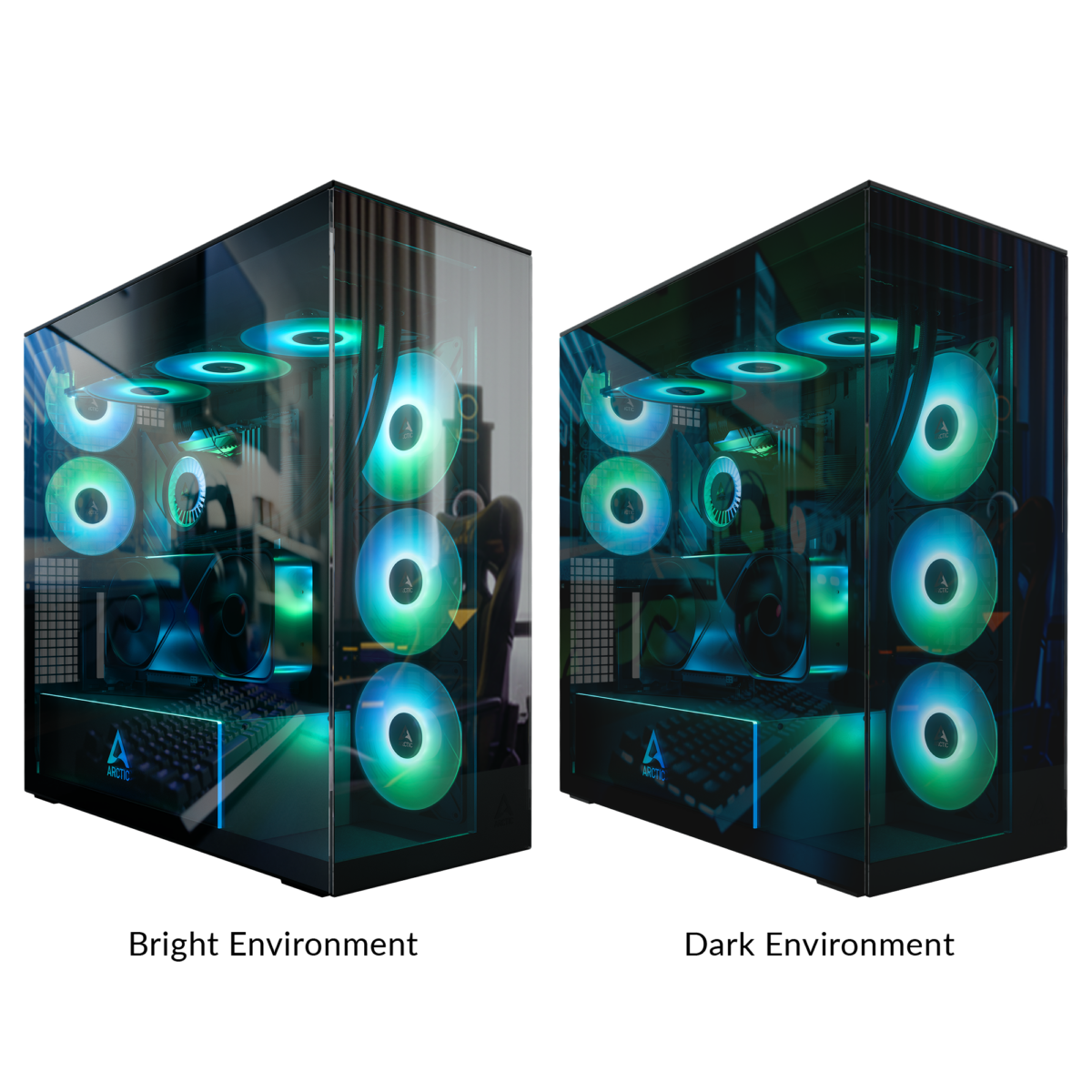 Arctic Xtender VG Black Desktop Cabinet