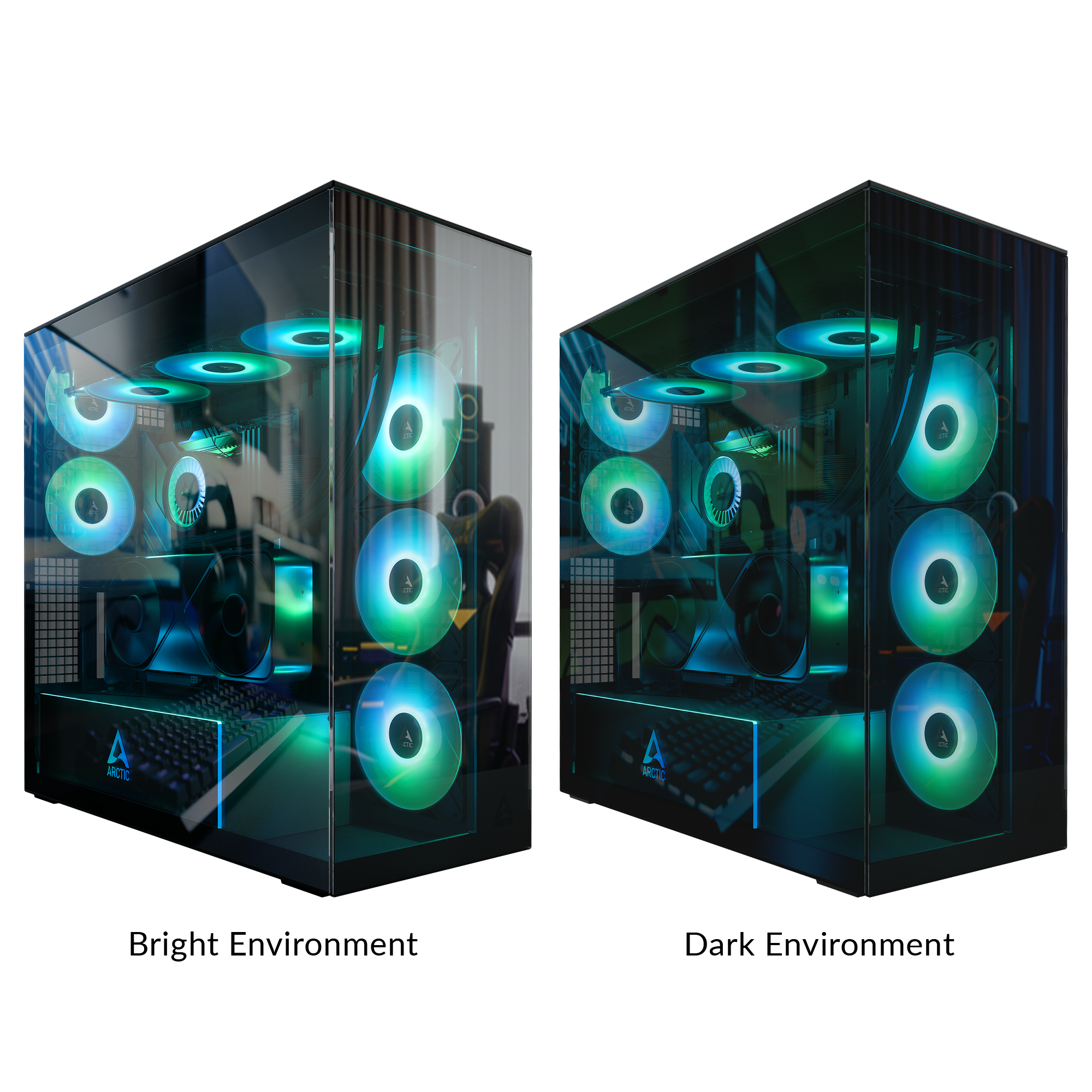 Arctic Xtender VG Black Desktop Cabinet (1) Arctic Xtender VG Black Desktop Cabinet