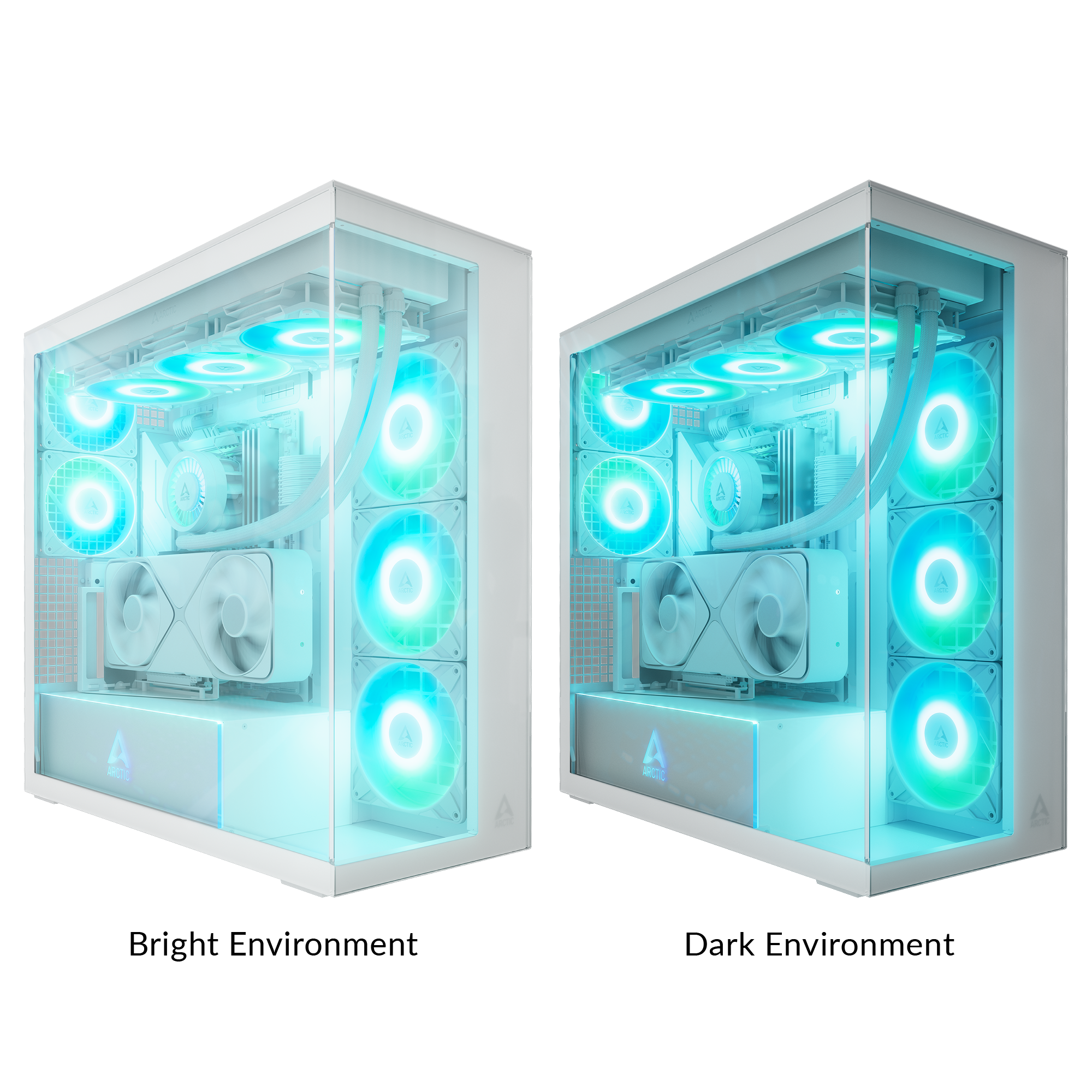 Arctic Xtender VG White Desktop Cabinet (1) Arctic Xtender VG White Desktop Cabinet