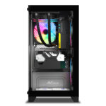 Ant Value CV200 Mid-Tower (M-ATX/M-ITX) Gaming Cabinet Black 3x120mm Fans - Image 2