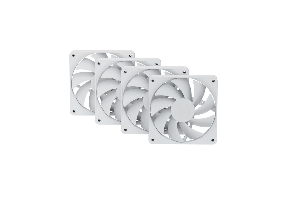 HYTE FA12 4 Pack White Snow Case Fans