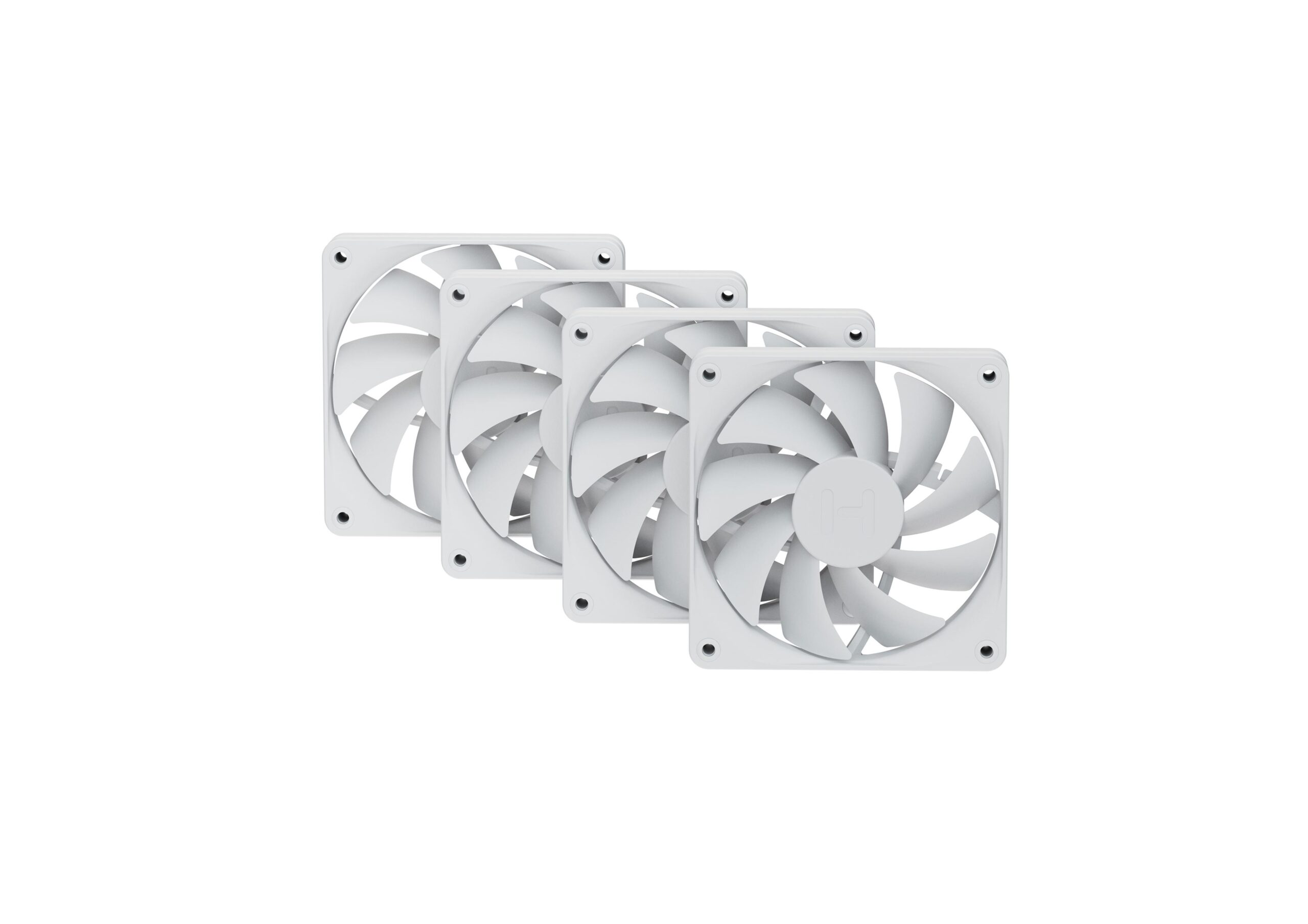 HYTE FA12 4 Pack White Snow Case Fans (1) HYTE FA12 4 Pack White Snow Case Fans