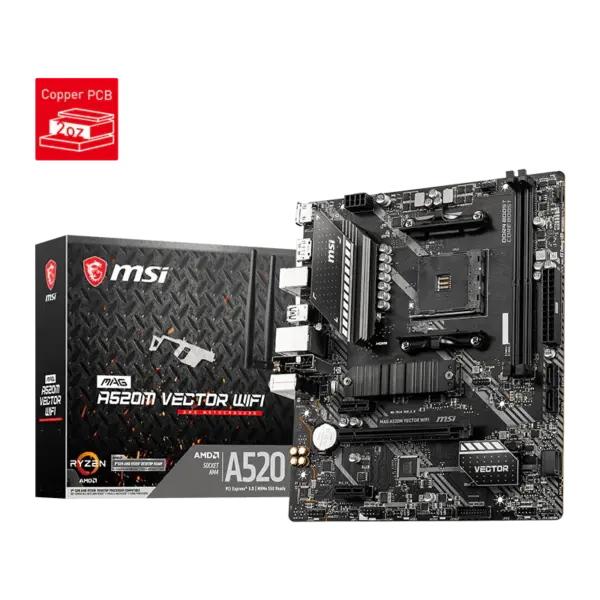 MSI MAG A520M Vector WiFi Motherboard