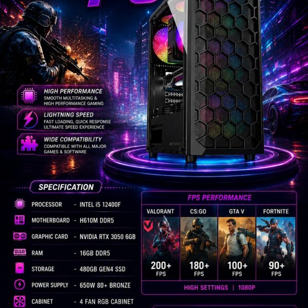 AR Veltrix Pre Build Gaming PC