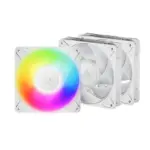 Arctic P12 Pro A-RGB (White) - 3 Pack 120 mm A-RGB PWM Fan with Cable Splitter