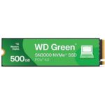 Western Digital 500GB WD Green SN3000 NVMe Internal SSD - Solid State Drive - Gen4 PCIe, M.2 2280, Up to 5,000 MB/s