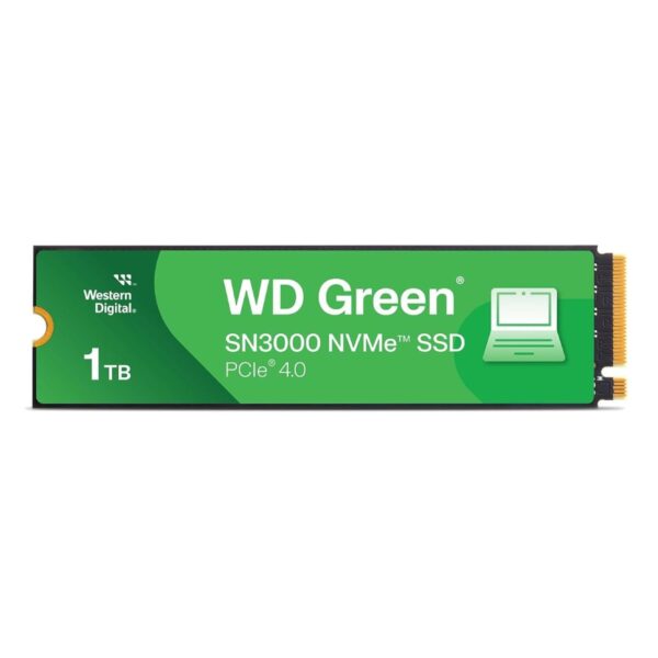 Western Digital 1TB WD Green SN3000 NVMe Internal SSD - Solid State Drive - Gen4 PCIe, M.2 2280, Up to 5,000 MB/s