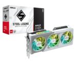ASRock AMD Radeon RX 9060 XT Steel Legend OC 8GB GDDR6 Graphics Card White