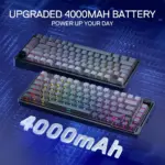 Redragon Ucal Pro K673 Pro - 75% Wired + 2.4Ghz + BT Mechanical Keyboard (Concrete Jungle) - Image 3