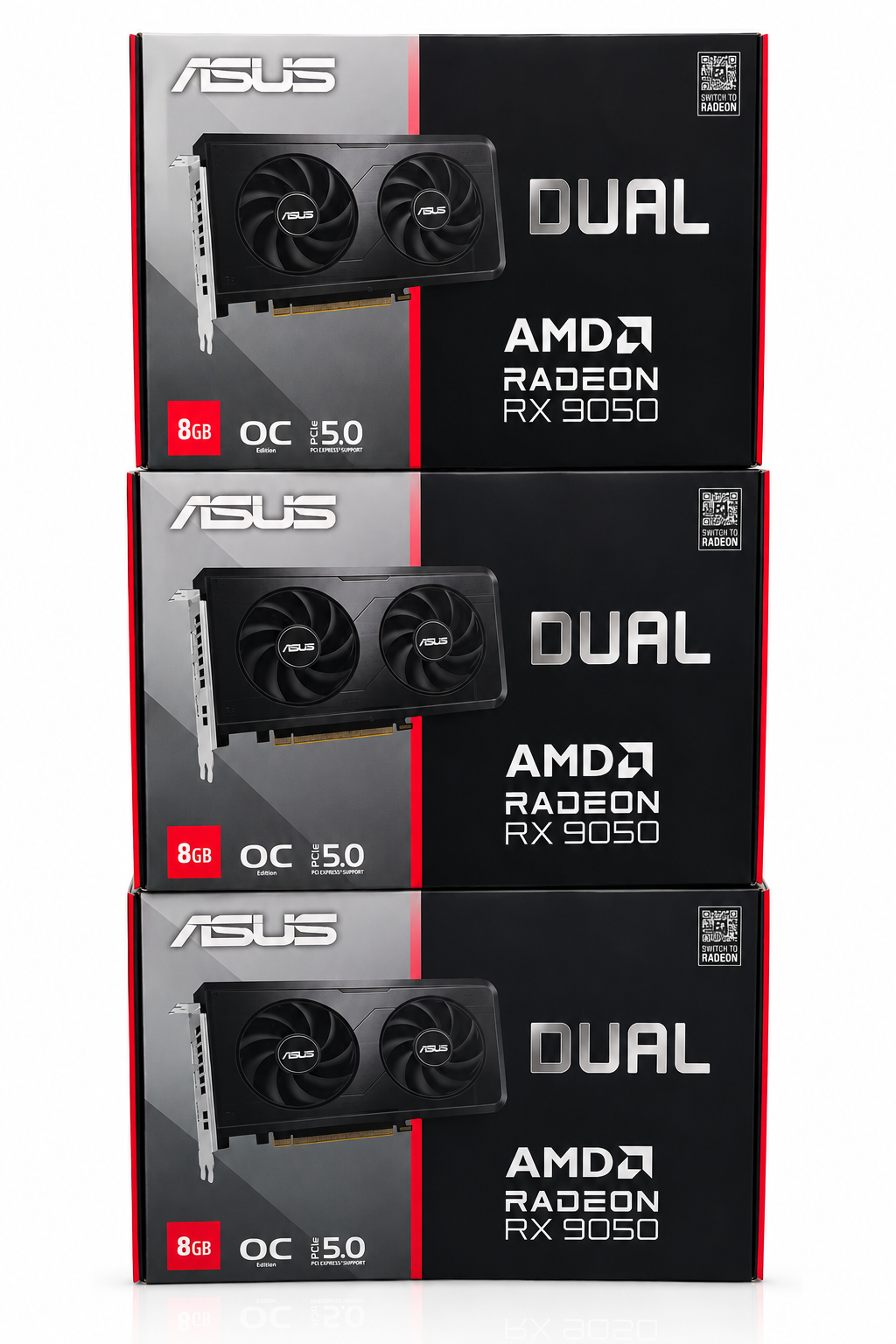 ChatGPT Image Jul 29, 2026, 06_00_25 PM ASUS DUAL AMD RADEON RX 9050 8GB OC PCIe 5.0 DDR6 GRAPHIC CARD - Image 1