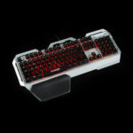 Cosmic Byte CB-GK-06 Galactic Wired Gaming Keyboard with Aluminium Body, 7 Color RGB Backlit with Effects, Anti-Ghosting (Black/Silver) (BOX DAMAGE ONLY) - Image 6