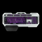 Cosmic Byte CB-GK-06 Galactic Wired Gaming Keyboard with Aluminium Body, 7 Color RGB Backlit with Effects, Anti-Ghosting (Black/Silver) (BOX DAMAGE ONLY) - Image 3