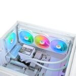 Thermaltake TH360 V3 Ultra ARGB CPU Liquid Cooler; Intel/AMD; 1x360mm 500~2500rpm Single Frame ARGB Fan; 3.95" TFT 720x720p LCD; Rotatable Pump Head; TT LCD Screen Control; Snow; CL-W476-PL12SW-A - Image 3