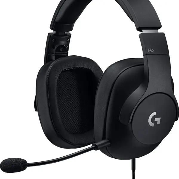 Logitech G Pro Gaming Wired Over Ear Headphones with Mic Black