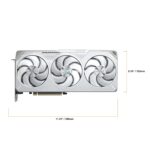 GIGABYTE Radeon RX 9070 XT Gaming OC ICE 16G Graphics Card (16GB GDDR6, 512-bit, PCIe 5.0, HDMI/DP 2.1, 2.7 Slot, Hawk Fan, Server Grade Thermal Gel, Reinforced Construction) White - Image 3