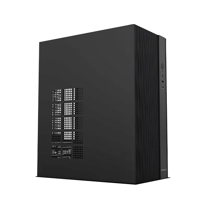 Circle Mini Me Black Desktop Cabinet Circle Mini Me Black Desktop Cabinet