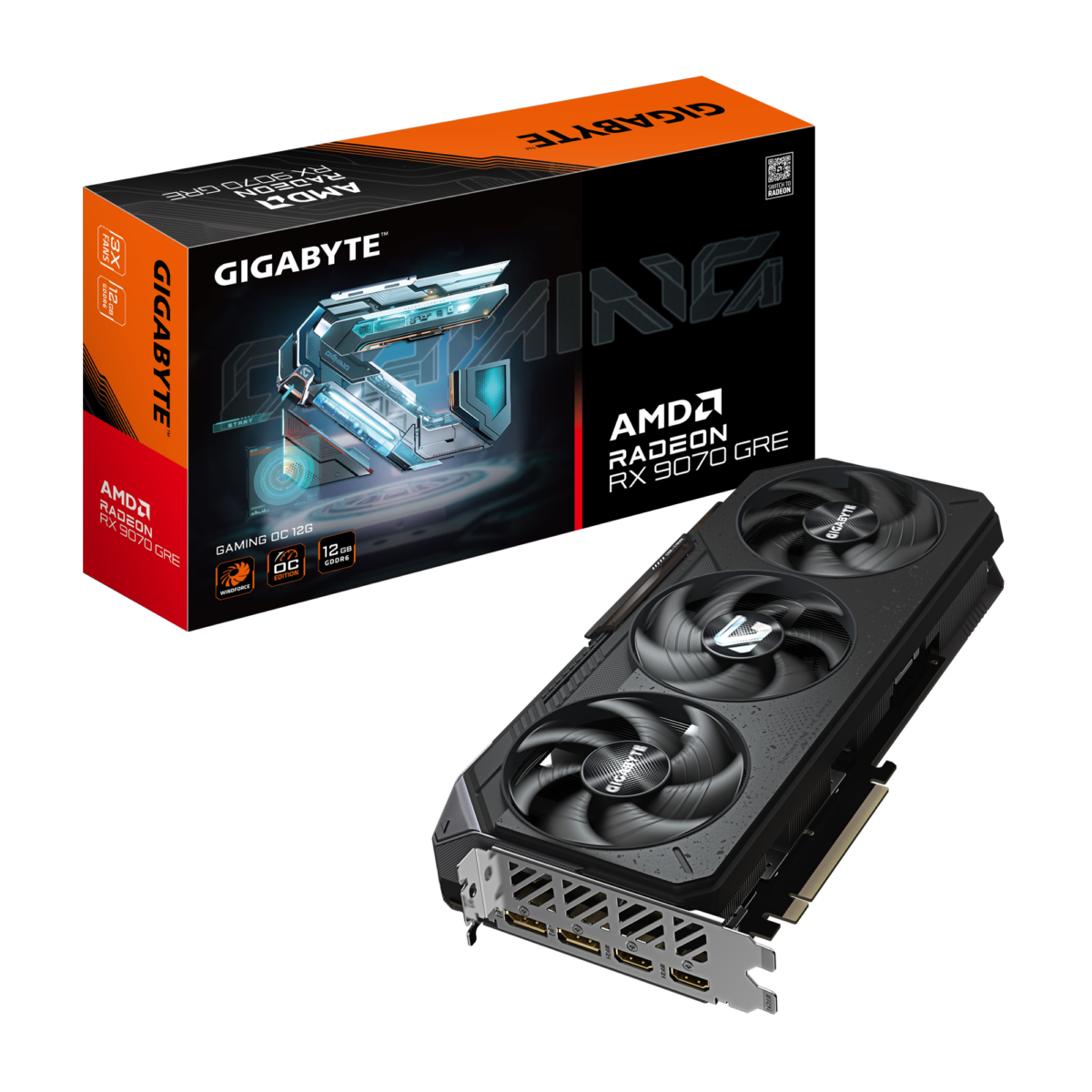 Gigabyte Radeon RX 9070 GRE Gaming OC 12GB Graphics Card